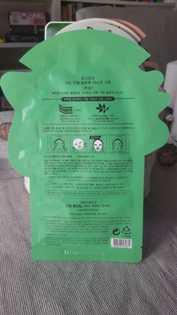 TONYMOLY I’m REAL Aloe Mask Sheet