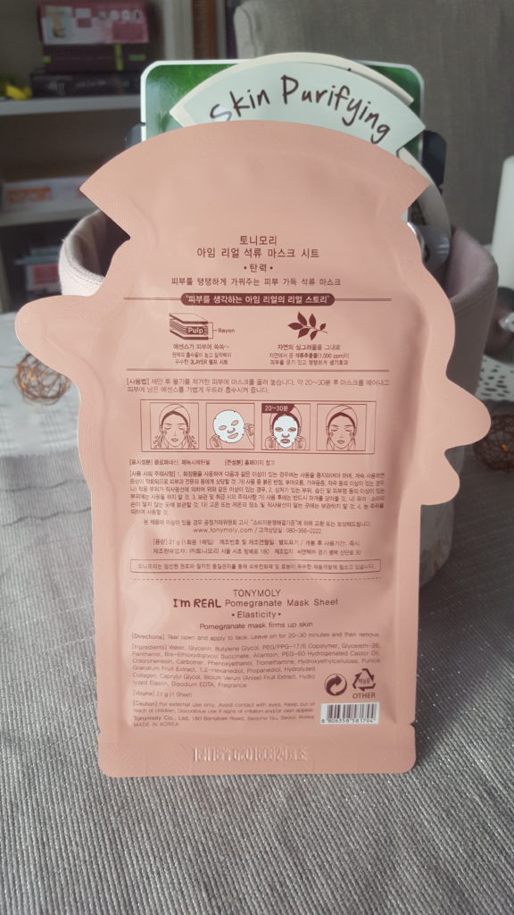 TONYMOLY I’m REAL Pomegranate Mask Sheet