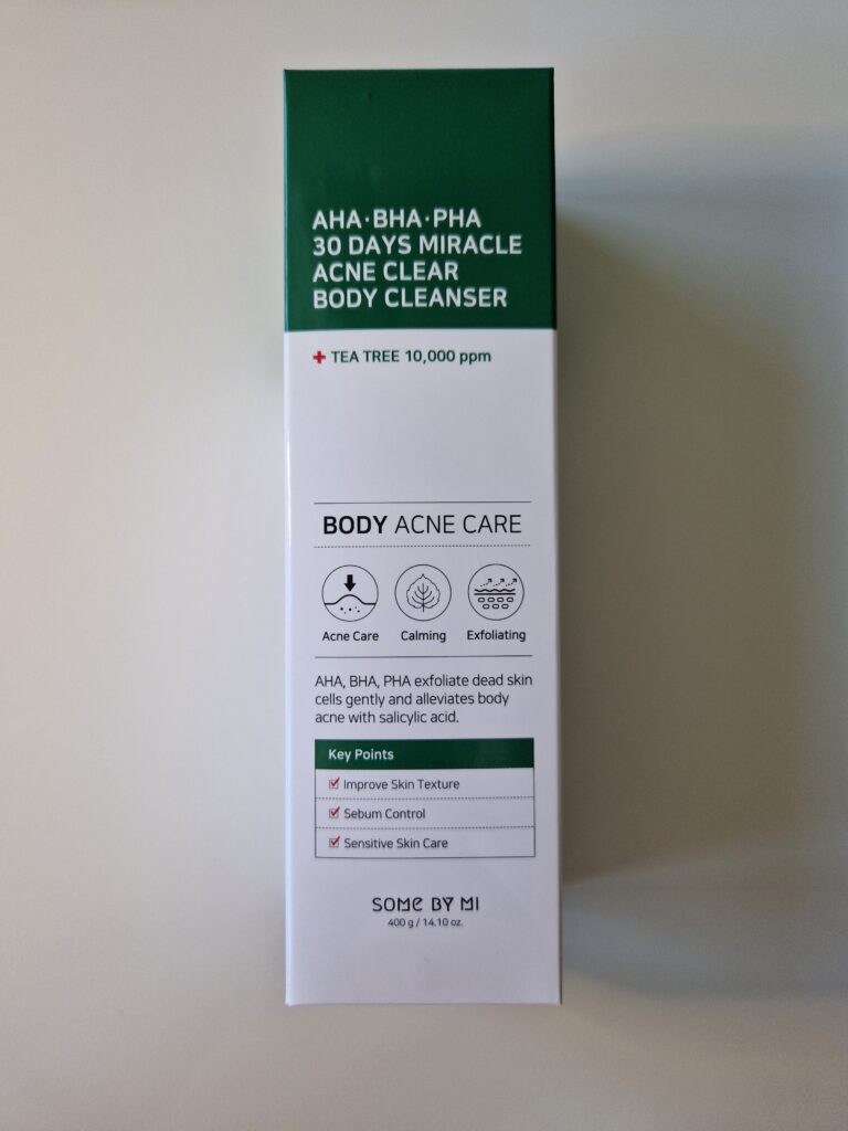 Ich habe den SOME BY MI AHA BHA PHA 30 Days Miracle Acne Clear Body Cleanser getestet.